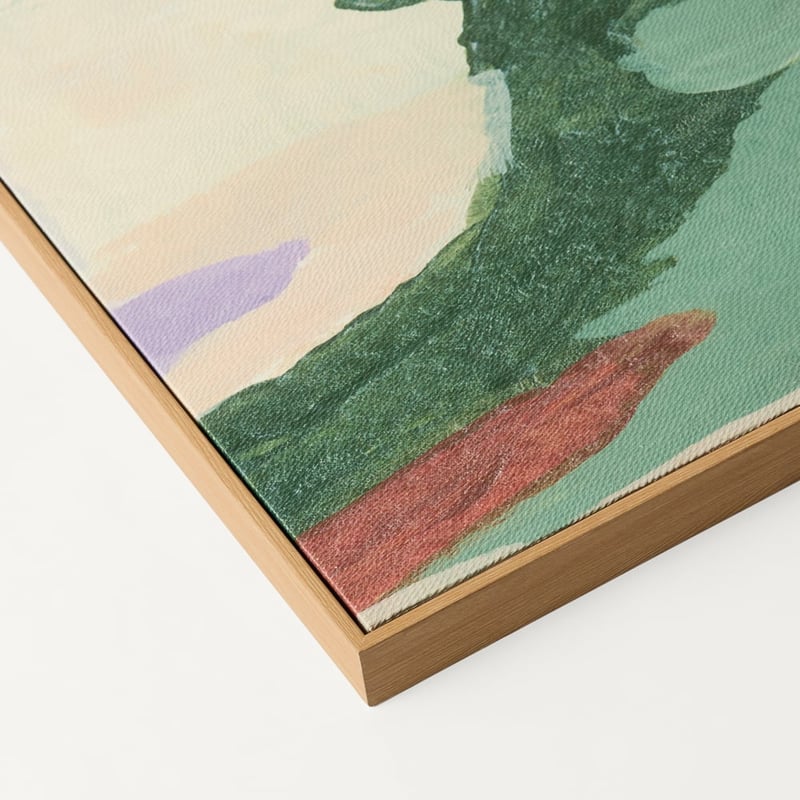 Embrosia Green Dune Square Canvas