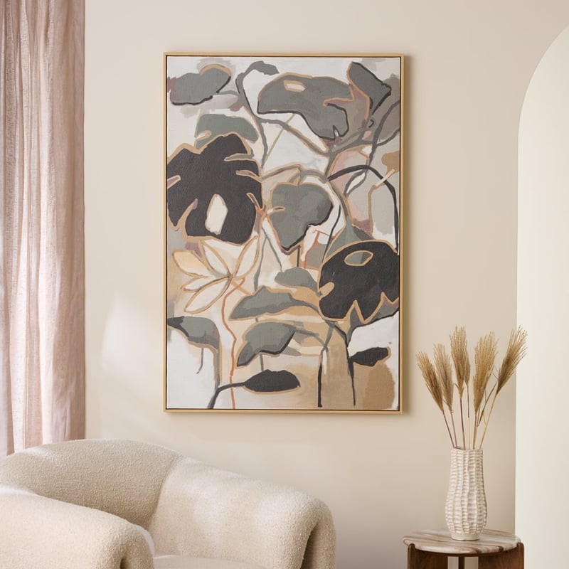 Ardara Natural & Green Forage Portrait Canvas