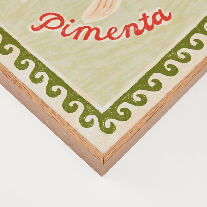 Sardinia Green & Red Pimenta Arch Wall Art