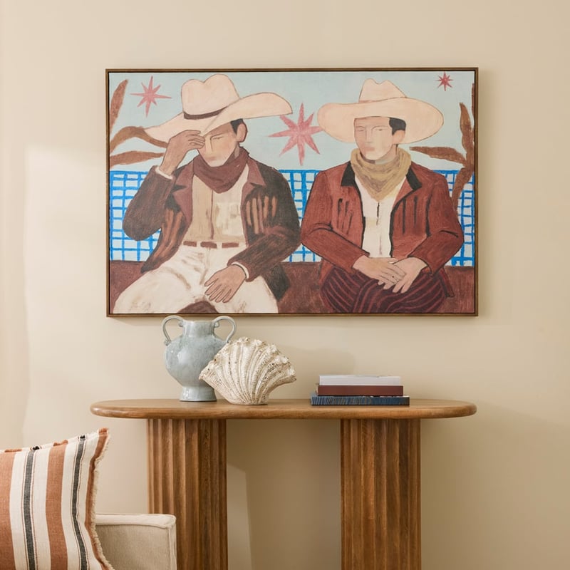 Ranch Blue & Brown Outback Duo Canvas
