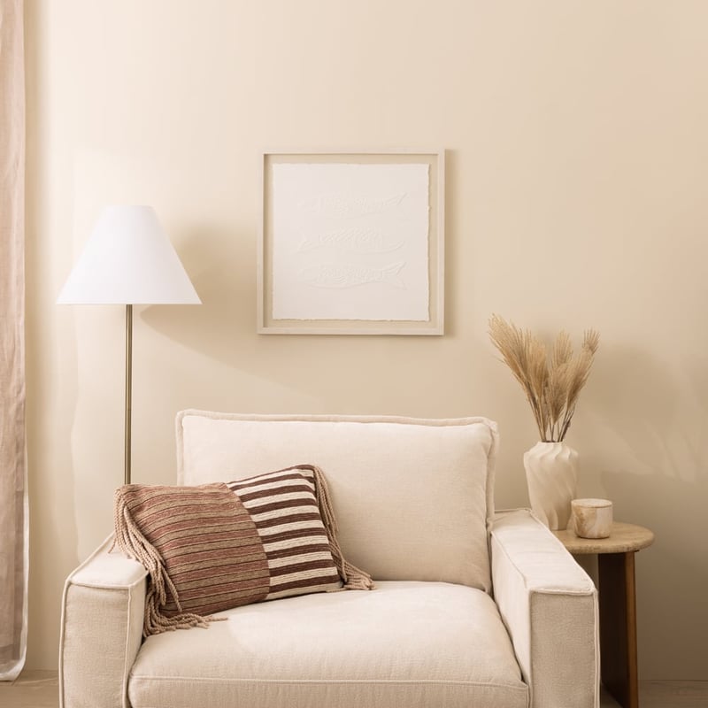 Impressa White Solara Fish Paper Wall Art