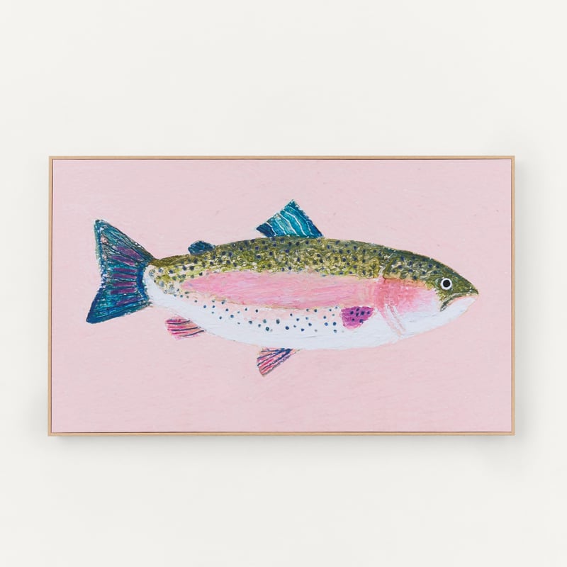 Marine Pink Rainbow Trout Canvas
