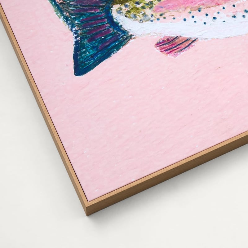 Marine Pink Rainbow Trout Canvas