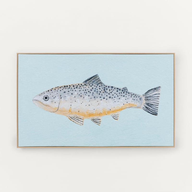 Marine Blue Trout Canvas 