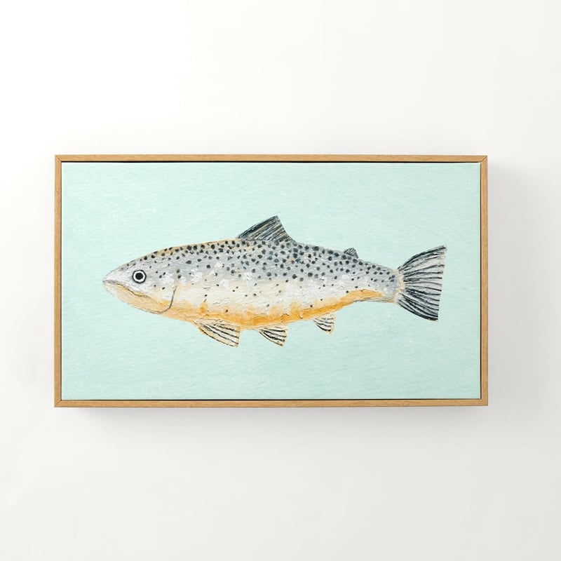 Marine Blue Trout Canvas 