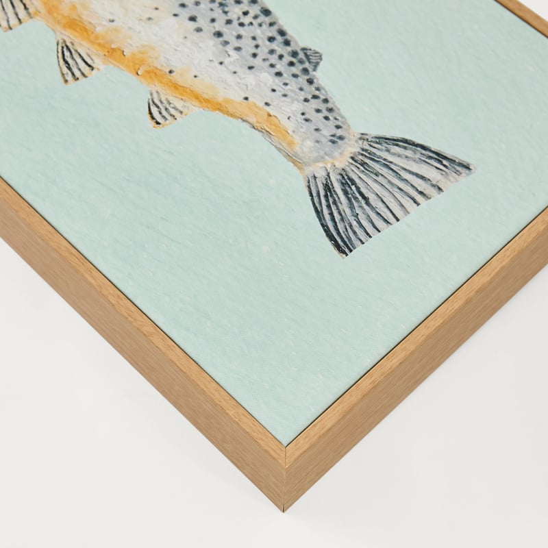 Marine Blue Trout Canvas 