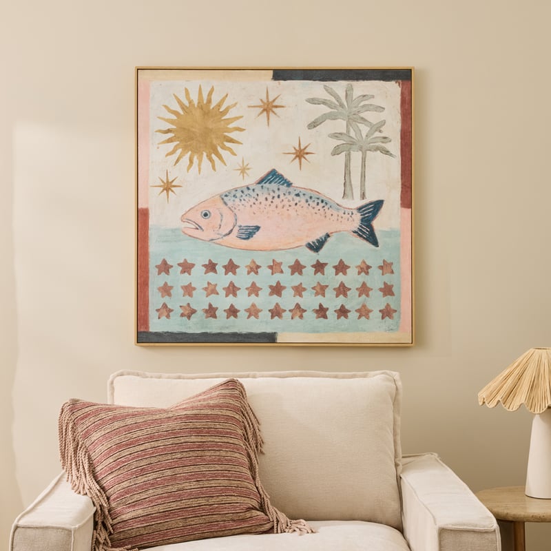 Solara Fish Collage Multi Canvas