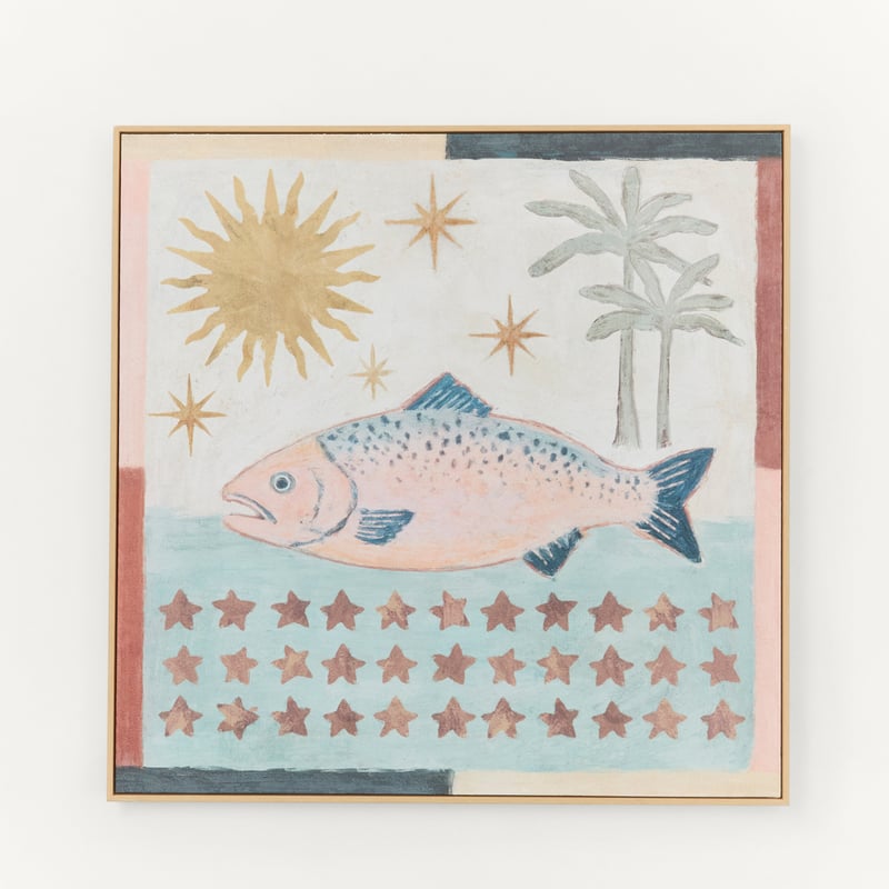 Solara Fish Collage Multi Canvas