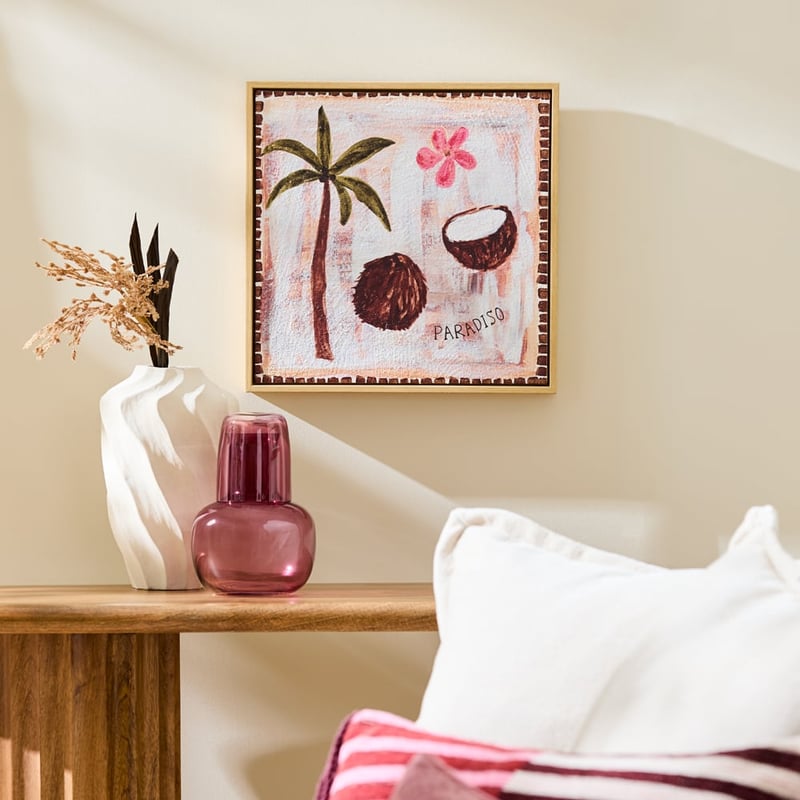 Solara Coconut Pink & Chocolate Canvas