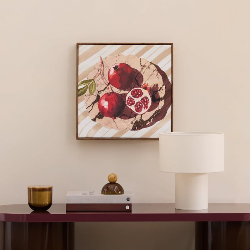 Fruit Pomegranate Bowl Canvas
