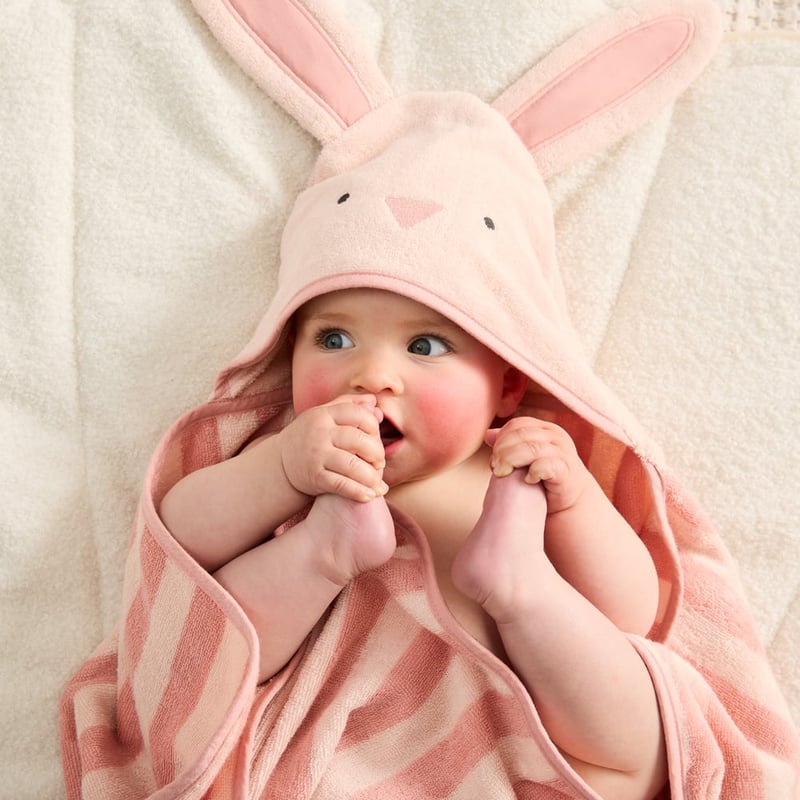 Nursery Bunny Hooded Towel