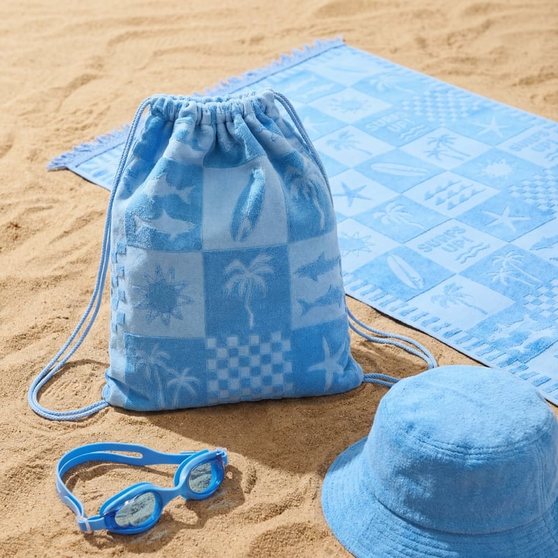 Hi-Low Beach Life Blue Waterproof Beach Bag