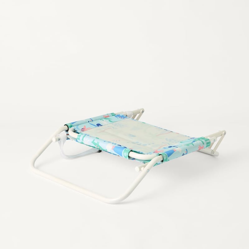 Dinosaur Paradise Blue Printed Beach Chair