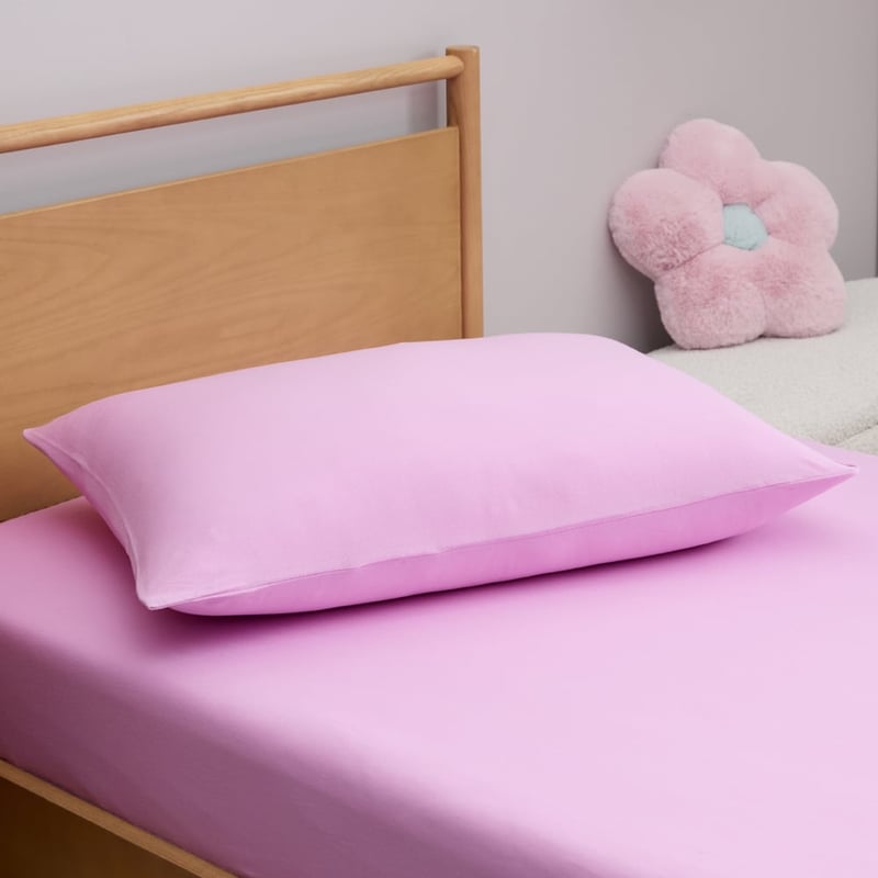 Organic Cotton Jersey Lilac Fitted Sheet Set