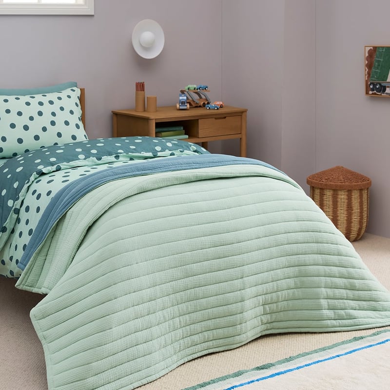Sloane Sage Spot Coverlet