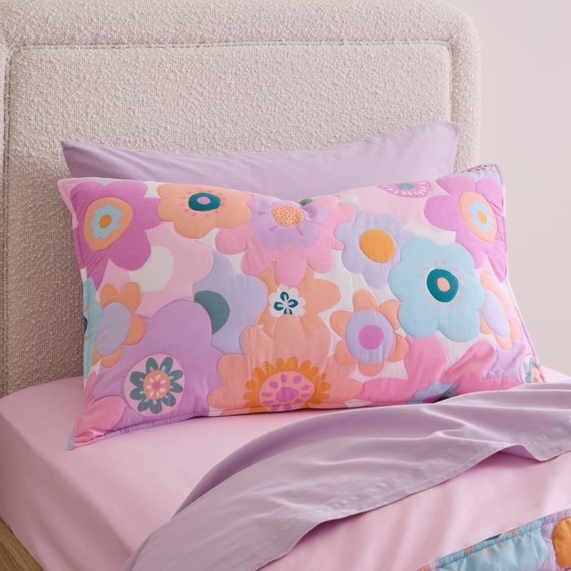 Poppy Floral Quilted Quilt Cover Set