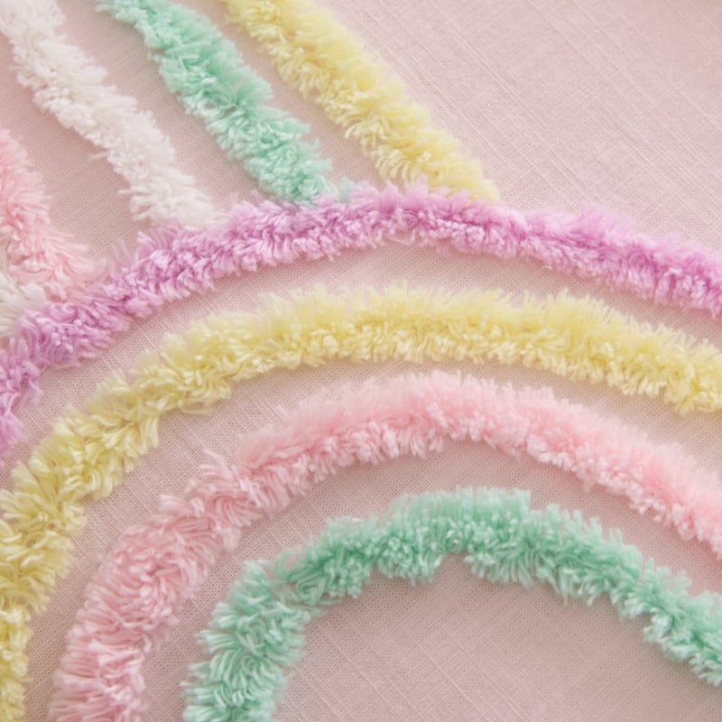 Ruby Tufted Rainbow Quilt Cover Set 