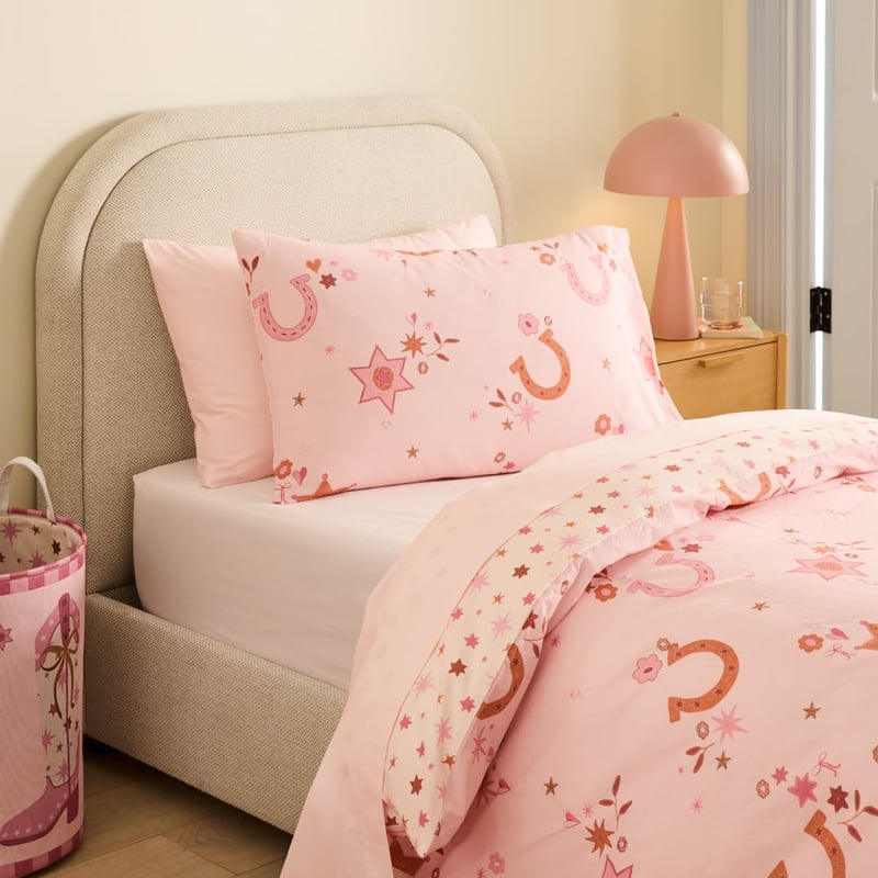 Stonewashed Western Wanderer Pale Pink Quilt Cover Set