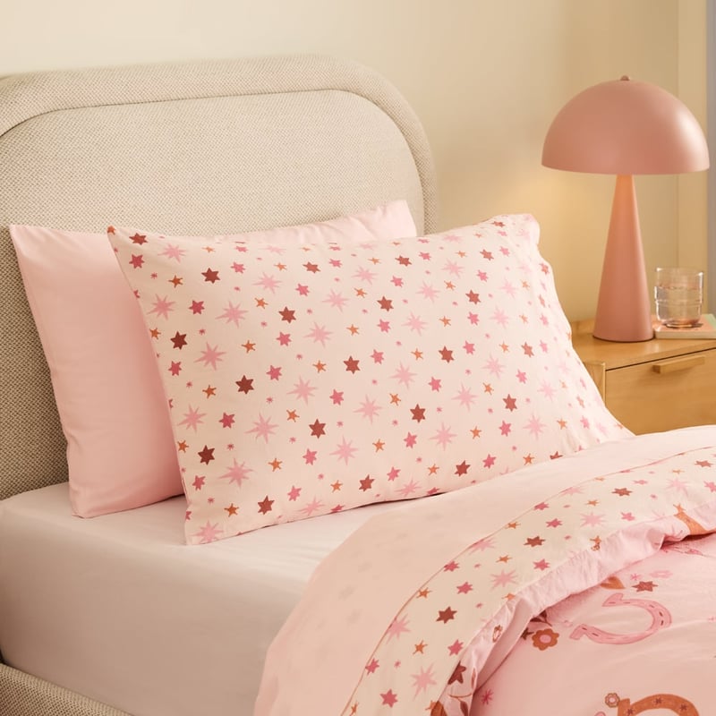 Stonewashed Western Wanderer Pale Pink Quilt Cover Set