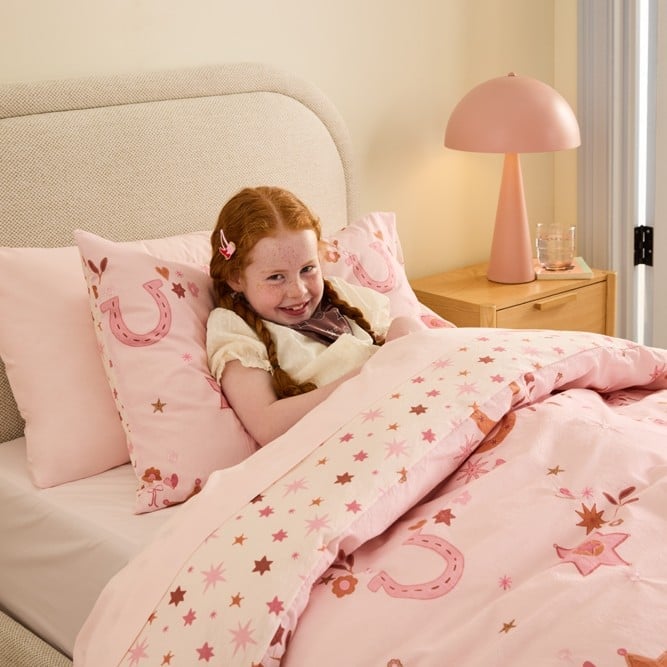 Stonewashed Western Wanderer Pale Pink Quilt Cover Set