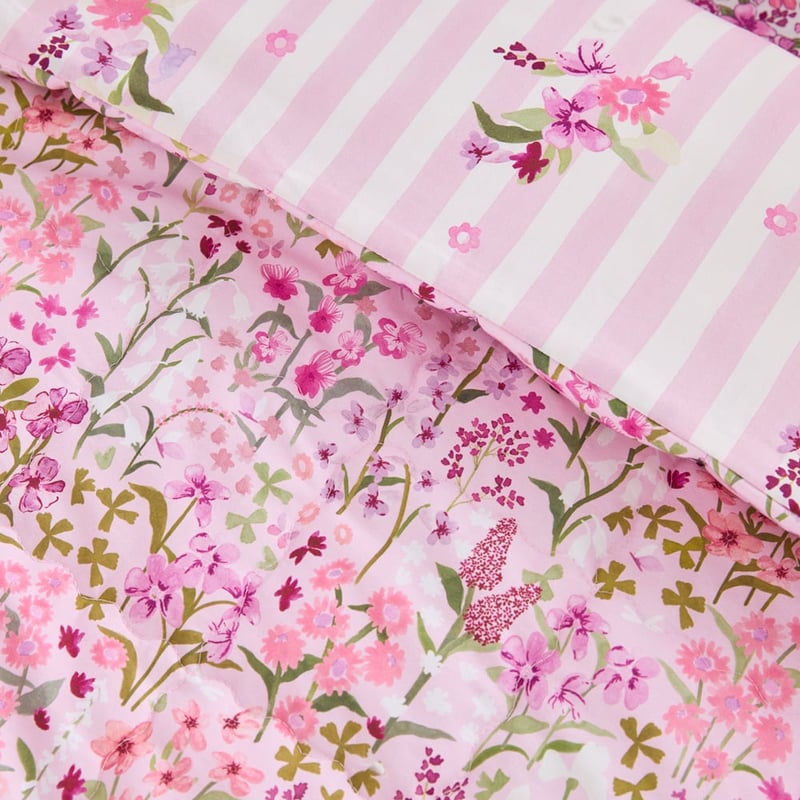 Heirloom Ellie Pink Quilted Quilt Cover Set