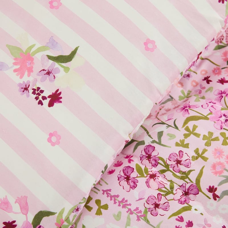 Heirloom Ellie Pink Quilted Quilt Cover Set