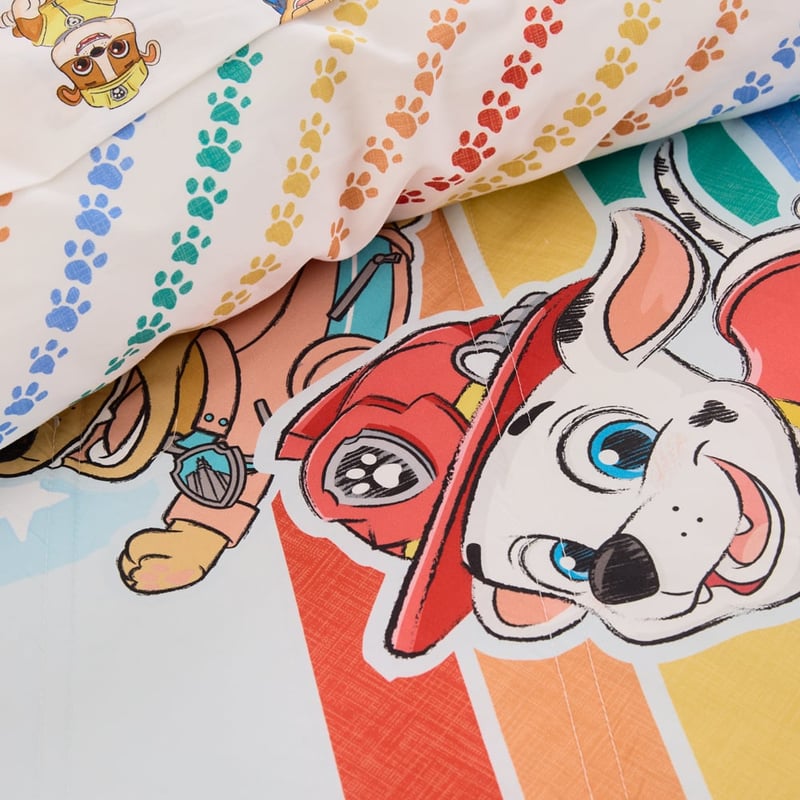 Paramount Paw Patrol Soft Blue Quilted Quilt Cover Set