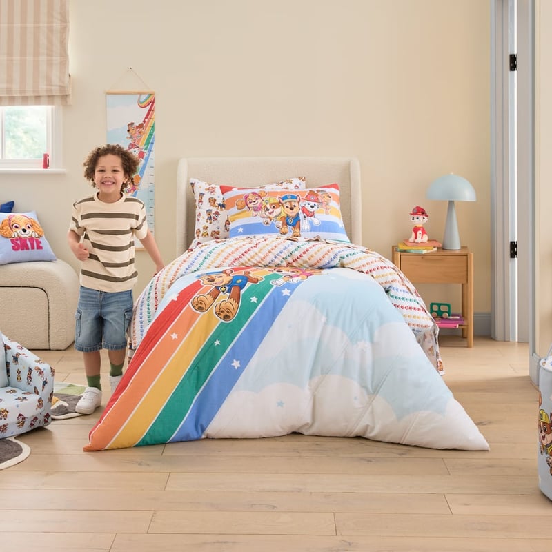 Paramount Paw Patrol Soft Blue Quilted Quilt Cover Set