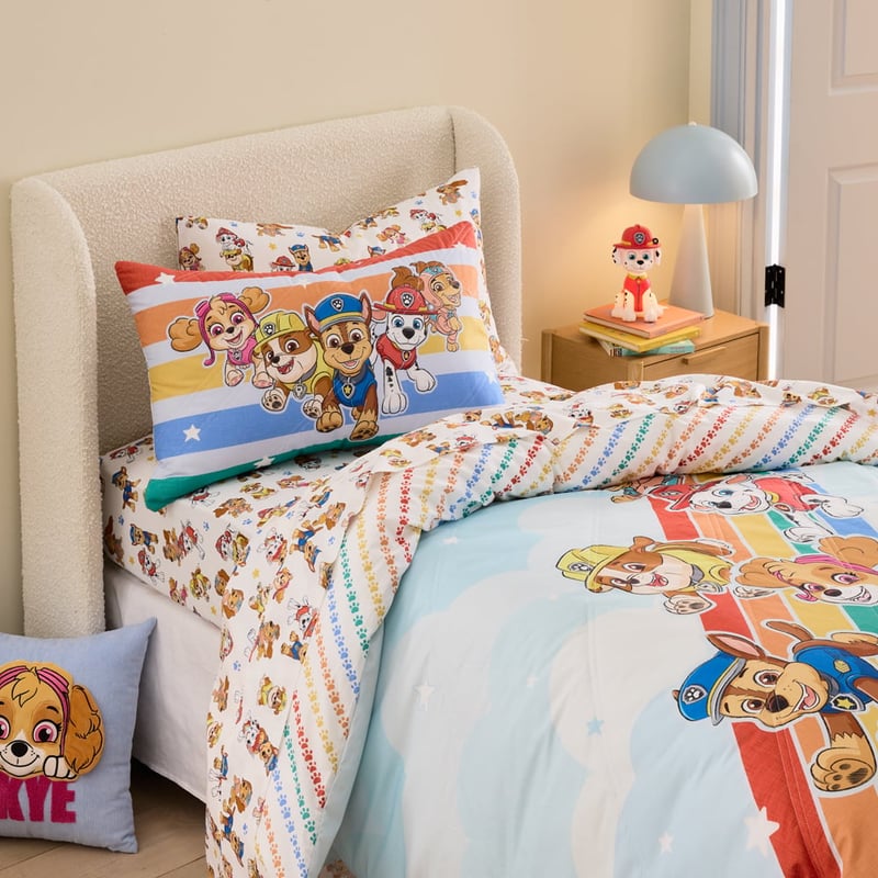 Paramount Paw Patrol Soft Blue Quilted Quilt Cover Set