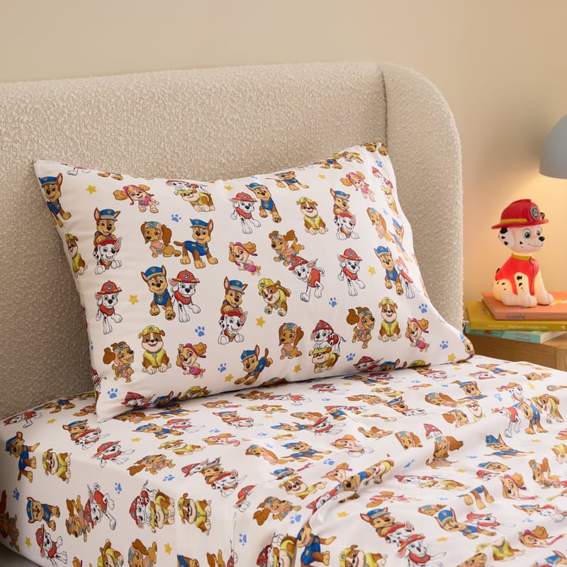 Paramount Paw Patrol White Sheet Set