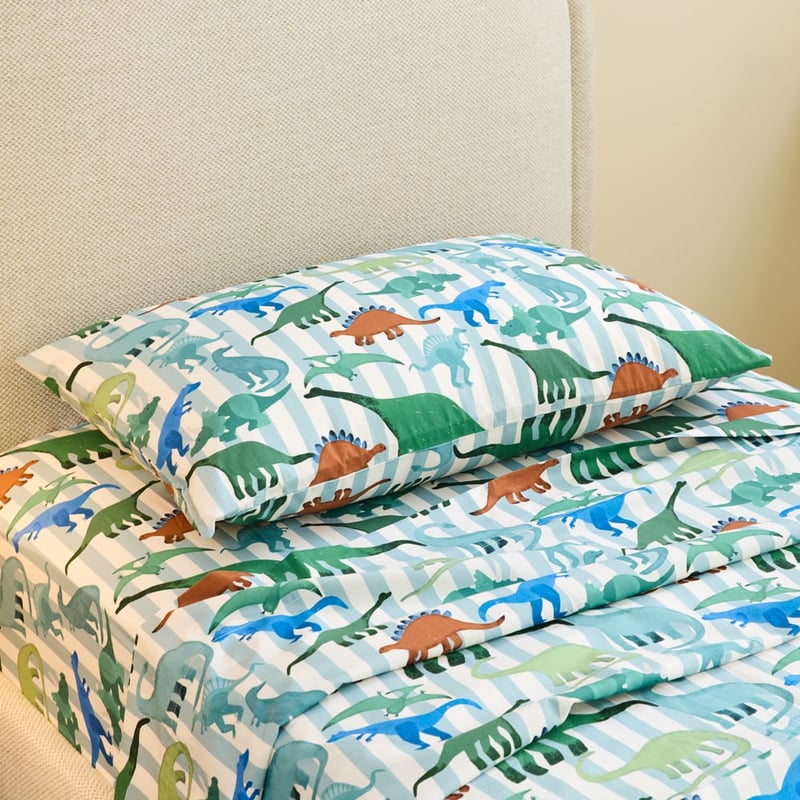 Dreamasaurus White Sheet Set
