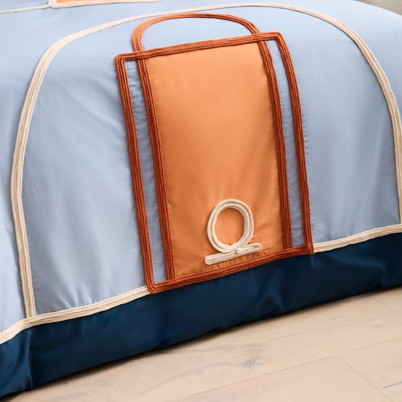 Sports Court Blue Rope Quilt Cover Set