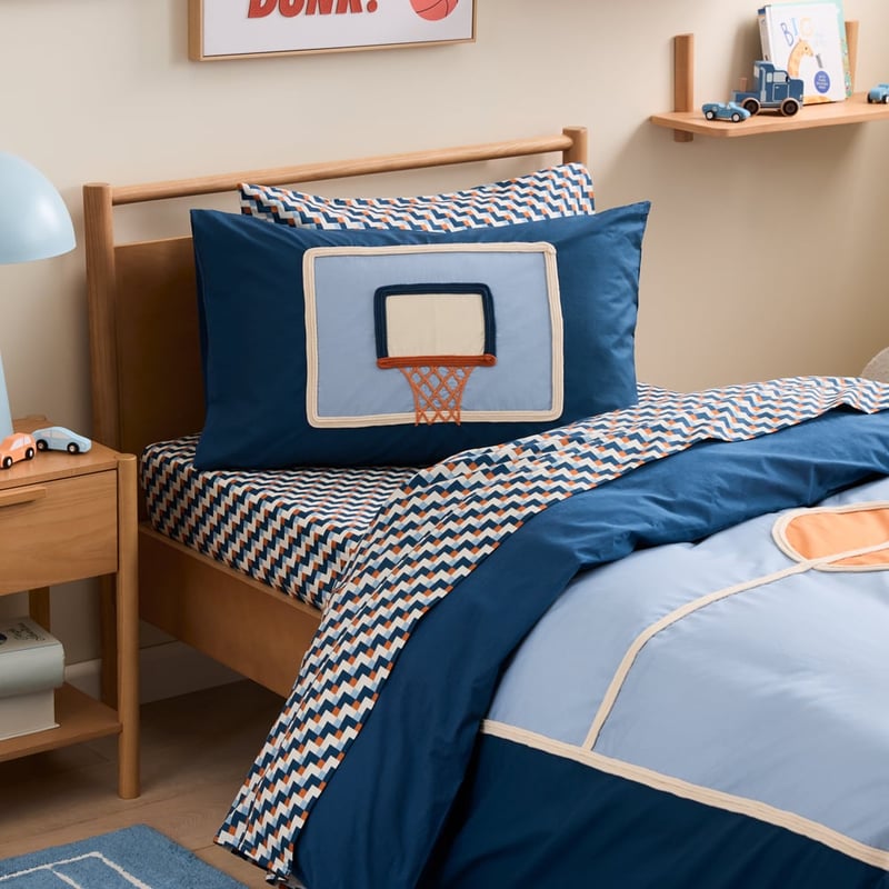 Sports Court Blue Rope Quilt Cover Set