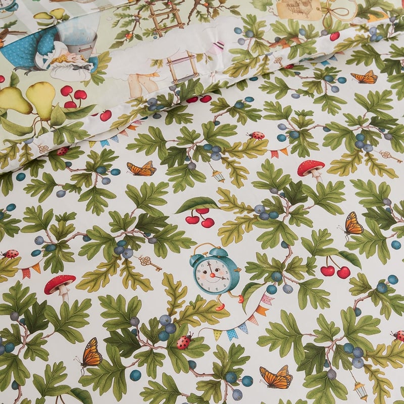 Fleur Harris Faraway Tree Sage Quilt Cover Set