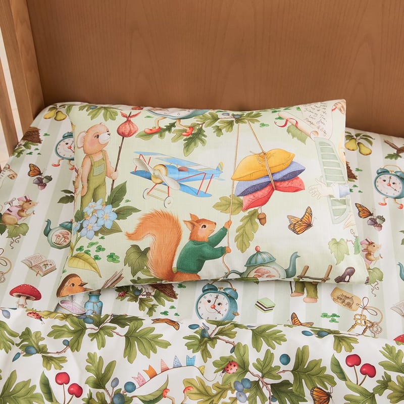 Fleur Harris Faraway Tree Sage Quilt Cover Set