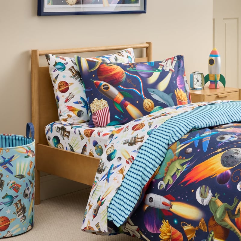 Fleur Harris Out Of This World Navy Quilt Cover Set