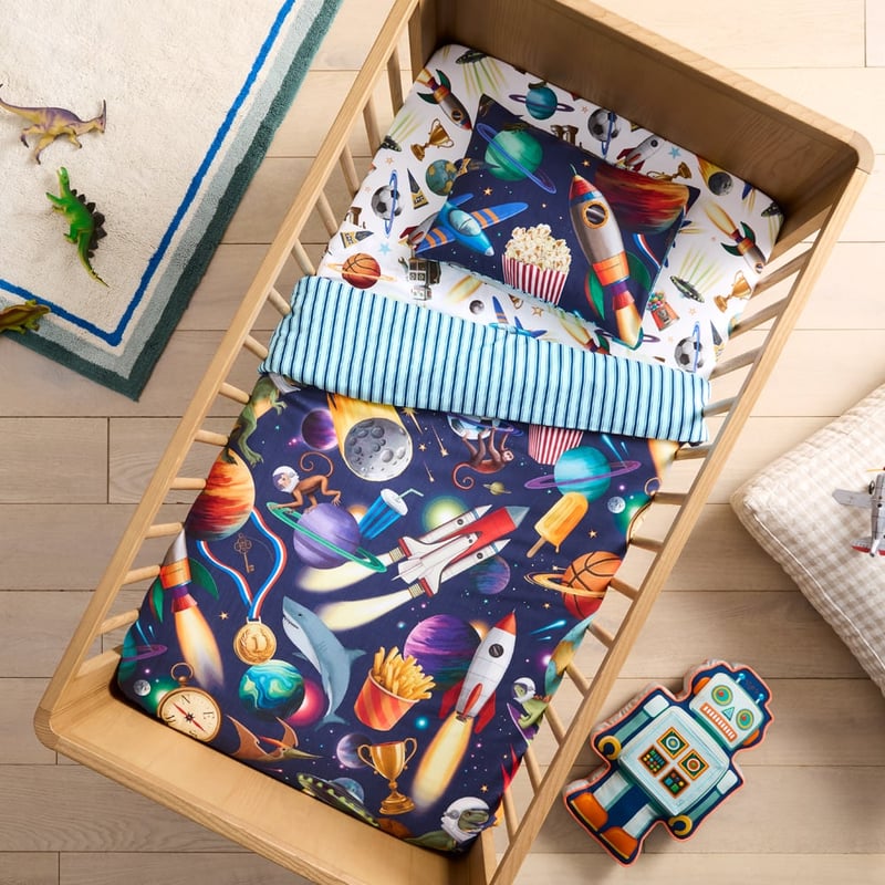 Fleur Harris Out Of This World Navy Quilt Cover Set