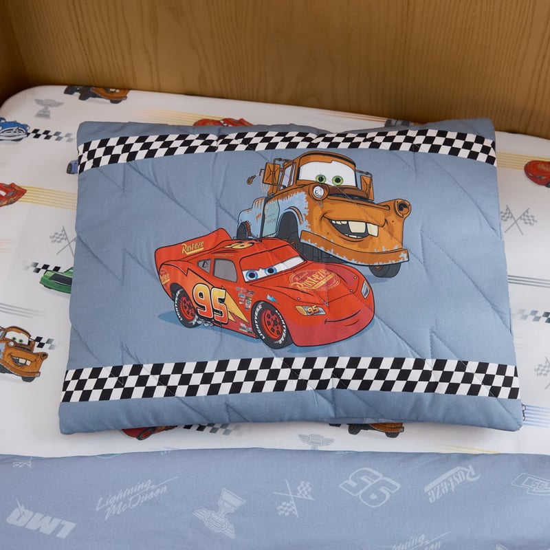 Disney Pixar Cars Blue Motorhead Quilted Quilt Cover Set