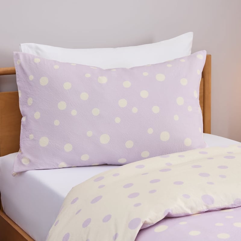 Stonewashed Sloane Lilac Spot Quilt Cover Set