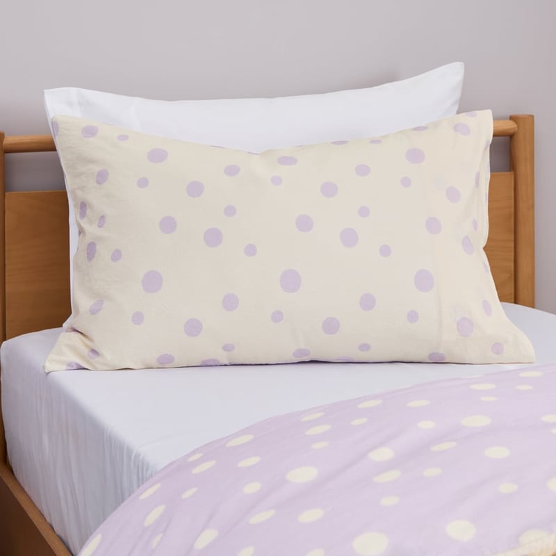 Stonewashed Sloane Lilac Spot Quilt Cover Set