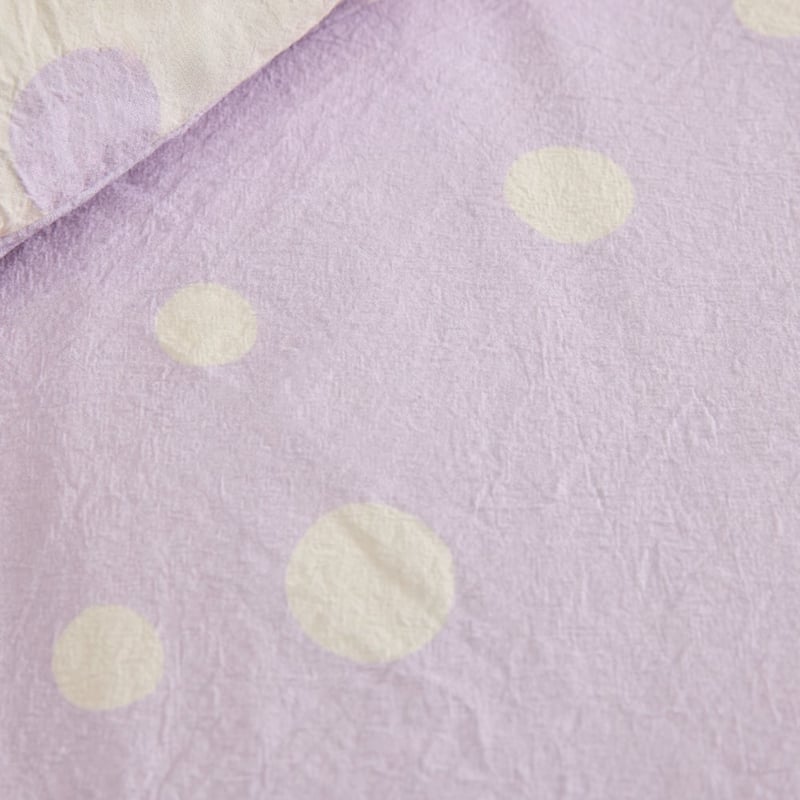 Stonewashed Sloane Lilac Spot Quilt Cover Set