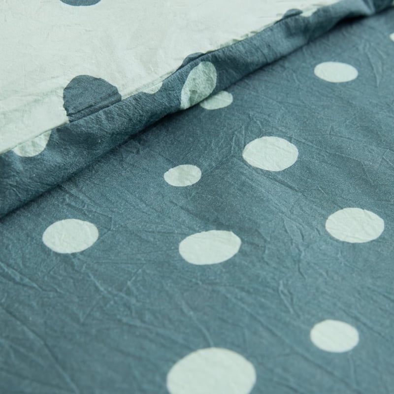 Stonewashed Sloane Sage Spot Quilt Cover Set