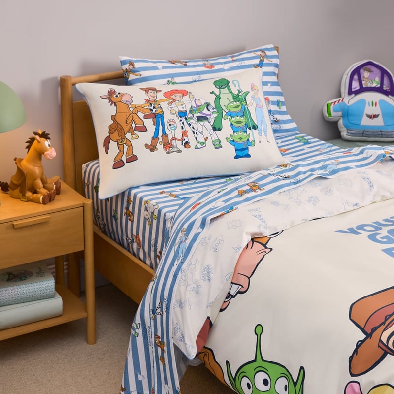 Disney Pixar Toy Story Kindness Club Natural Quilt Cover Set