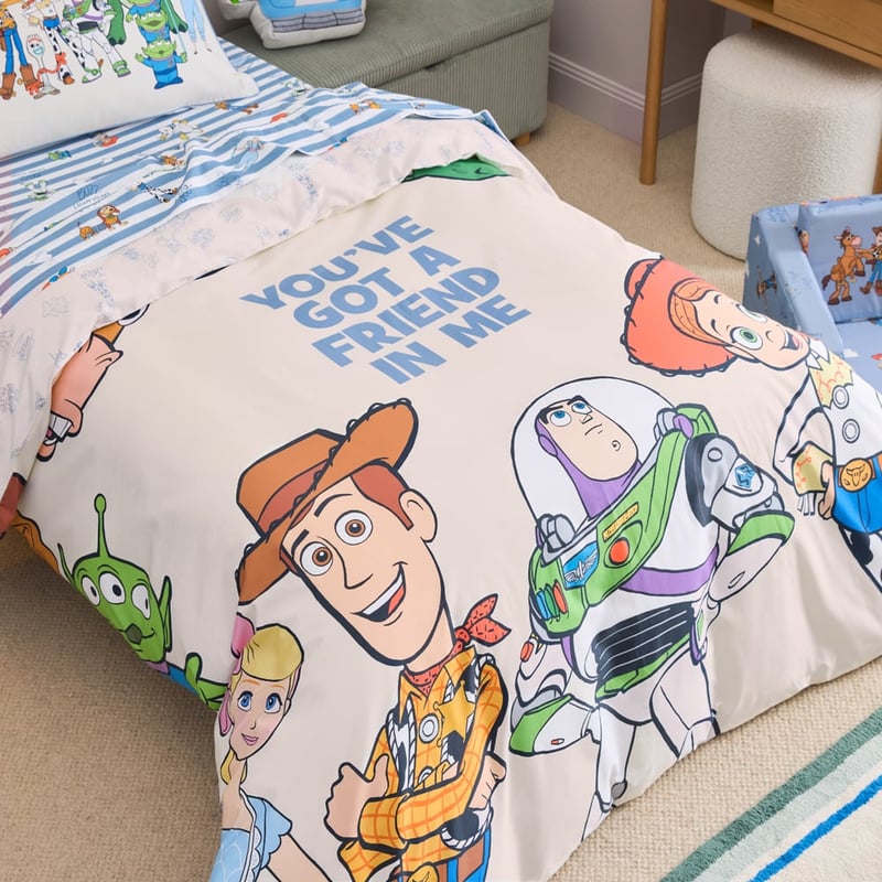 Disney Pixar Toy Story Kindness Club Natural Quilt Cover Set