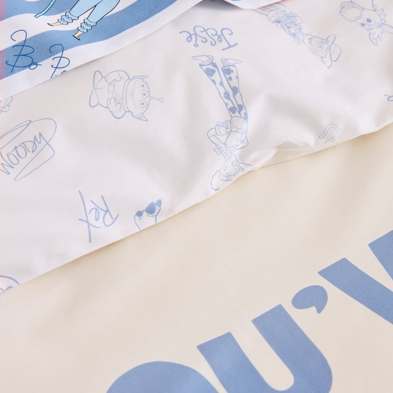Disney Pixar Toy Story Kindness Club Natural Quilt Cover Set