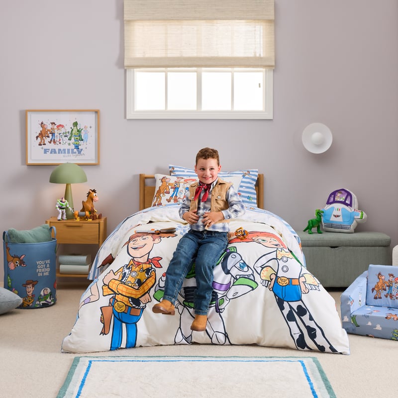 Disney Pixar Toy Story Kindness Club Natural Quilt Cover Set