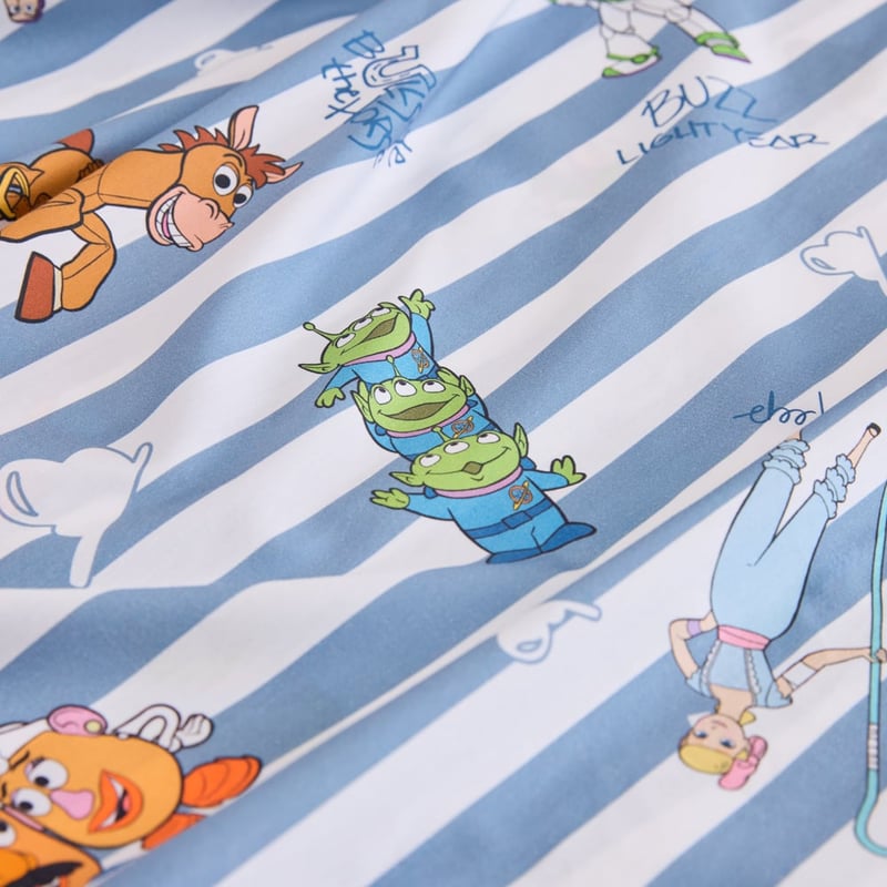 Disney Pixar Toy Story Kindness Club Blue Stripe Sheet Set