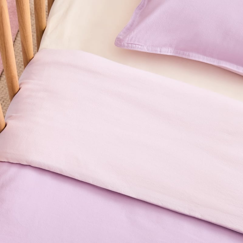 Stonewashed Orchid Pastel Cot Quilt Cover Set
