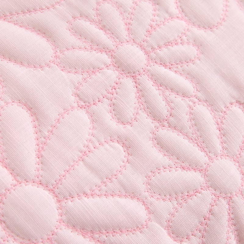 Daisy Pink Quilted Quilt Cover Set