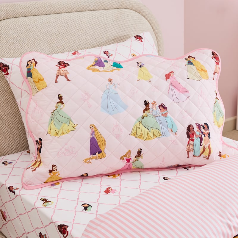 Disney Princess Pink Quilted Quilt Cover Set